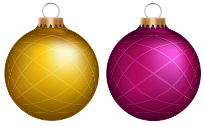 yellow-and-pink-christmas-balls