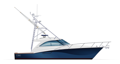  Cabo Yachts Boat