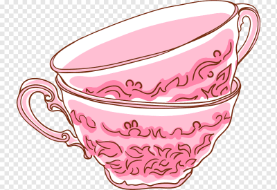 Taza de café taza de té, rosa linda caricatura princesa fan taza ...