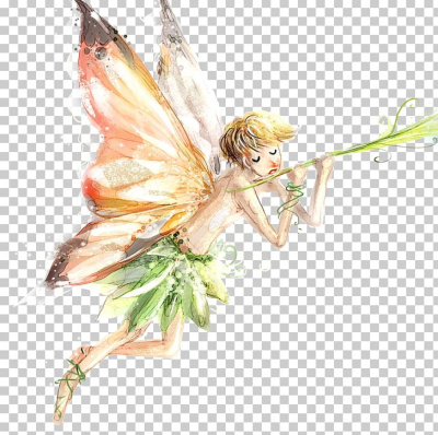 Watercolor Painting Cartoon Elf Fairy Illustration PNG, Clipart ...