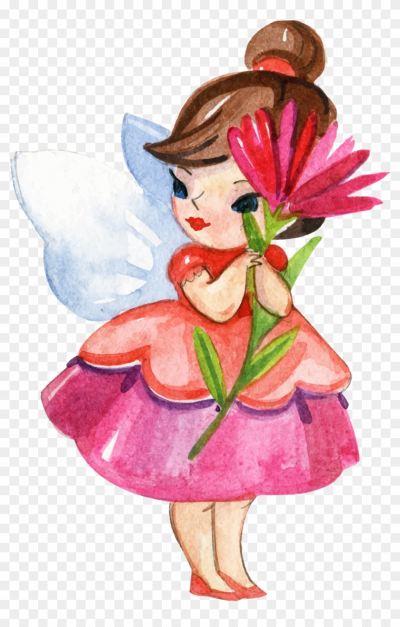 Disney Fairies Fairy Watercolor Painting Cartoon - Vector Flower ...