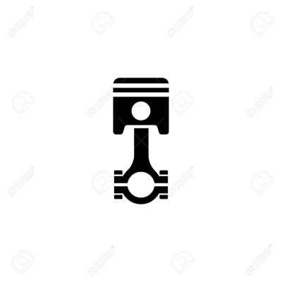 Piston Vector Icon. Simple Flat Symbol On White Background Royalty ...