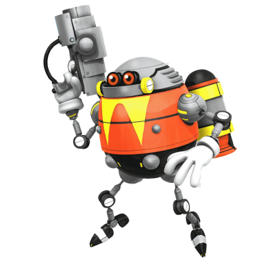 Eggrobo Sonic Lost World PNG Free Download