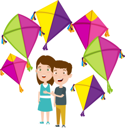  Makar Sankranti Line Kite Child For Happy 2020