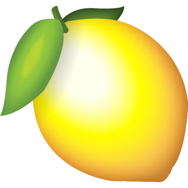 Lemon Emoji Icon  